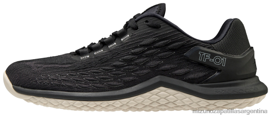 zapato de entrenamiento tf-01 mujer 4H0PZ2699 zapatos negro-gris(9091) Mizuno Zapatillas