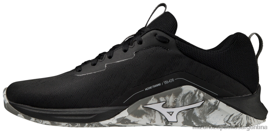 zapato de entrenamiento ts-01 hombres 4H0PZ2710 zapatos blanco-negro(9000) Mizuno Zapatillas