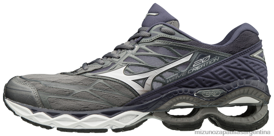 Zapatillas para correr Wave Creation 20. hombres 4H0PZ64 zapatos tormenta-plata (9j73) Mizuno Zapatillas