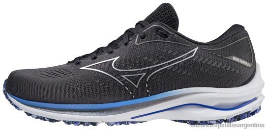 zapatilla running waverider 25 2e hombres 4H0PZ170 zapatos obsidiana (9p9p) Mizuno Zapatillas