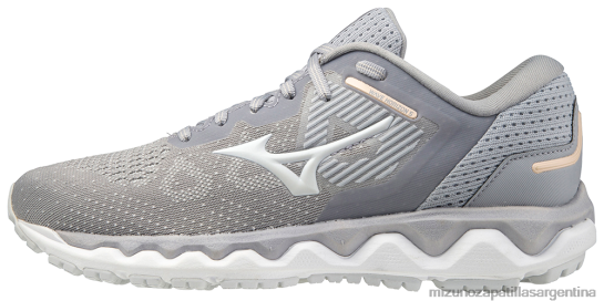 zapatillas para correr wave horizonte 5 mujer 4H0PZ177 zapatos filigrana plateada-apenas azul(7bbb) Mizuno Zapatillas