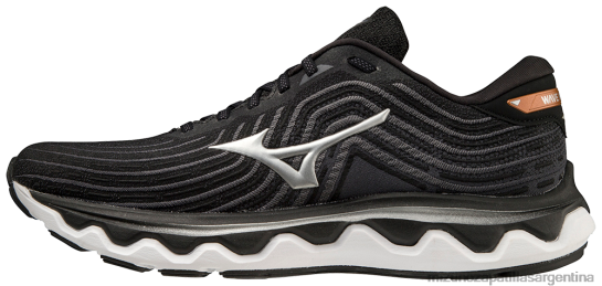 zapatillas para correr wave horizonte 6 2e hombres 4H0PZ124 zapatos negro-plata(9073) Mizuno Zapatillas