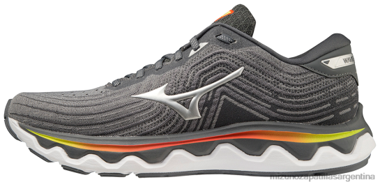 zapatillas para correr wave horizonte 6 hombres 4H0PZ123 zapatos último gris-plata (ug73) Mizuno Zapatillas