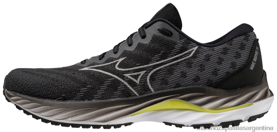 zapatillas para correr wave inspire 19 ssw hombres 4H0PZ46 zapatos nube de nimbo negro (900a) Mizuno Zapatillas
