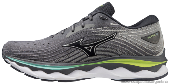 zapatillas para correr wave sky 6 2e hombres 4H0PZ79 zapatos quietshade-plata (9i73) Mizuno Zapatillas