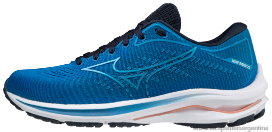 zapatillas para correr waverider 25 mujer 4H0PZ164 zapatos azul imperial-azul vivo (5rvd) Mizuno Zapatillas