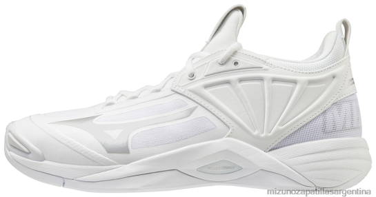 zapato de voleibol wave impulse 2 hombres 4H0PZ2199 zapatos blanco-plata(0073) Mizuno Zapatillas