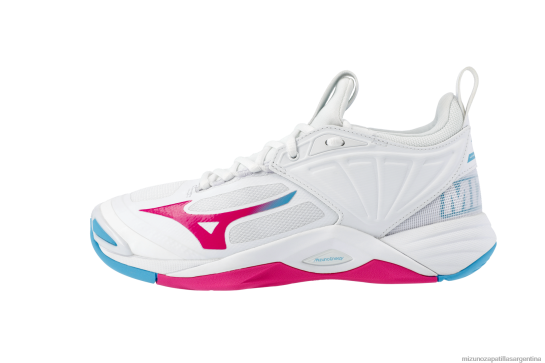 zapato de voleibol wave impulse 2 mujer 4H0PZ2182 zapatos blanco-rosa(0013) Mizuno Zapatillas