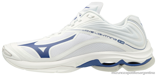 zapato de voleibol wave lightning z6 hombres 4H0PZ2207 zapatos blanco-azul marino(0051) Mizuno Zapatillas